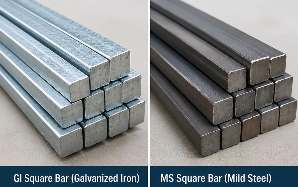 GI Square Bar vs. MS Square Bar: Key Differences and Which One to Choose?